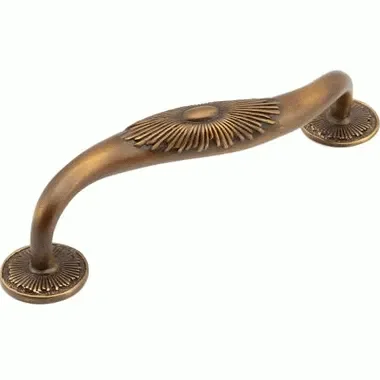 1 1/8 Inch (5 Inch c-c) Sunburst Cabinet Pull (Estate Dover Finish)