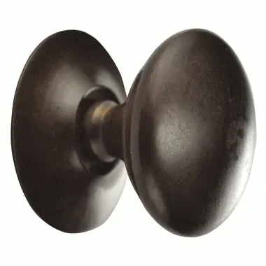 1 Inch Brass Round Cabinet Knob (Black Bronze Finish)