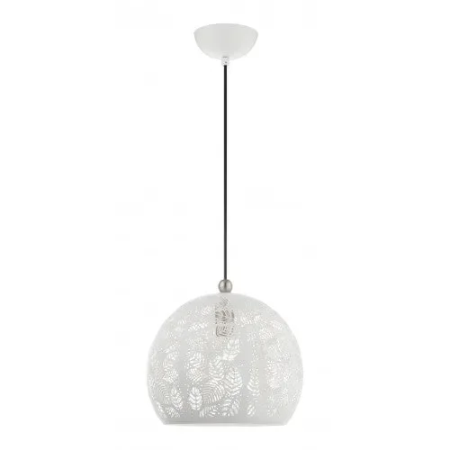 1 Light White Pendant