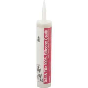10.1 Ounce Maintenance Warehouse Silicone Tub And Tile Caulk – Clear 12 Per Case