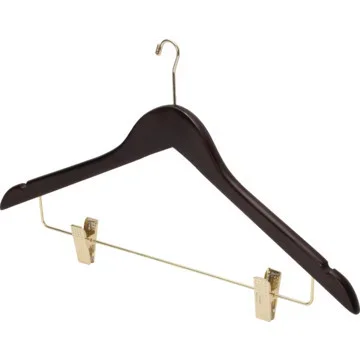17 x 1/2″ Small Hook Female Hanger Dark Wood Package Of 100