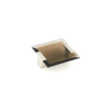 2 7/8 Inch (2 1/2 Inch c-c) Positano Smoke Pull (Satin Nickel Finish)