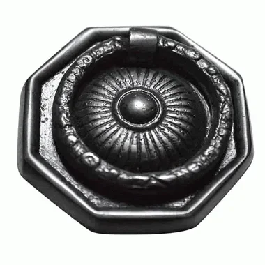 2 Inch Solid Brass Providence Diameter Drawer Ring Pull (Black Bronze)