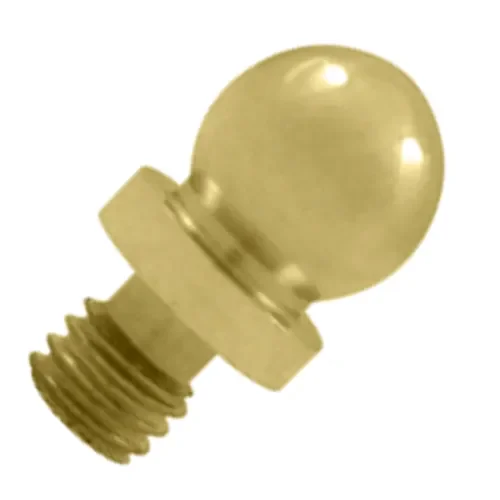 3/8 Inch Solid Brass Ball Tip Cabinet Finial