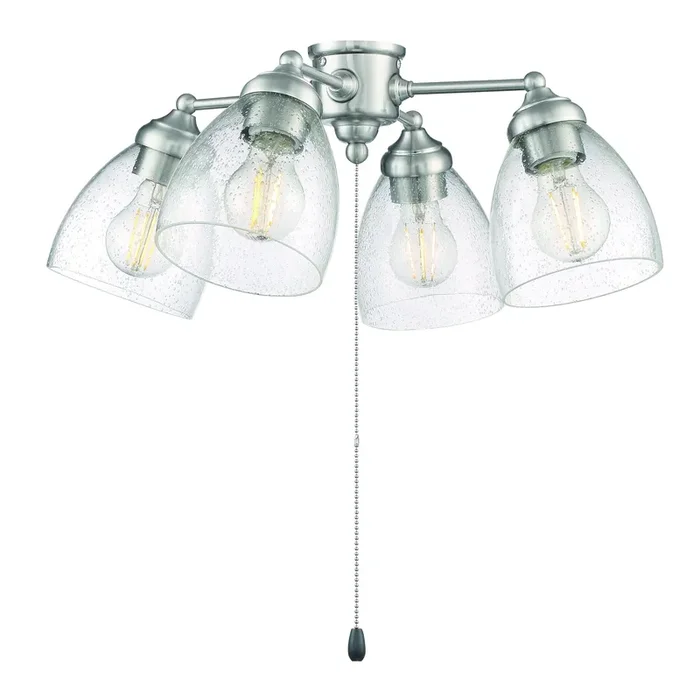 4 Light Universal Light Kit in Brushed Polished Nickel