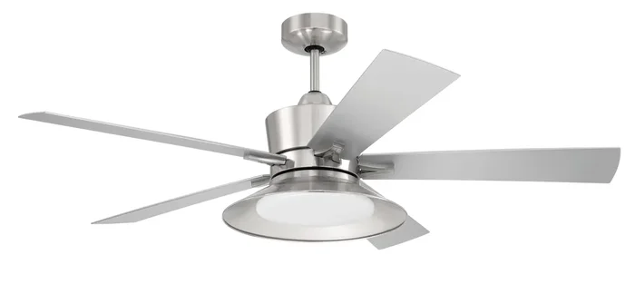52″ Topper in Brushed Polished Nickel w/ Brushed Nickel Blades
