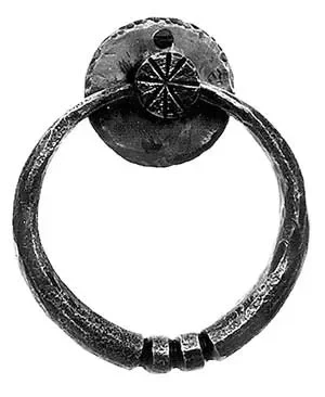 6 Inch Oversized Iron Art Hand Forged Sonoma Door Knocker