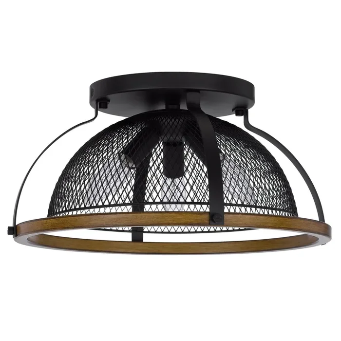 60W X 3 LONGMONT METAL SEMI FLUSH MOUNT FIXTURE
