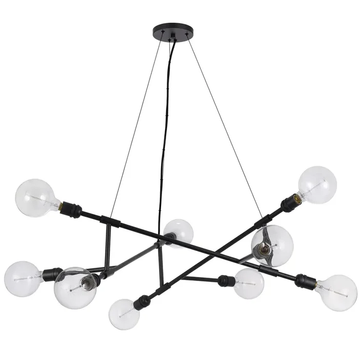 60W X 9 MASSENA METAL CHANDELIER