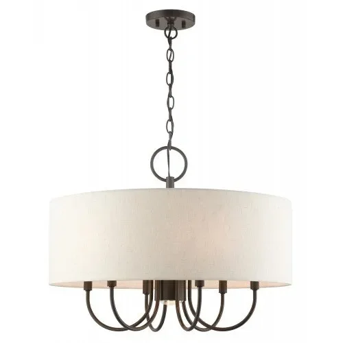 7 Light English Bronze Pendant Chandelier