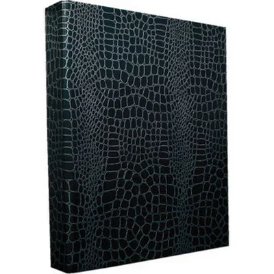 70% Recycld 1″ Binder, Black Sim Leather
