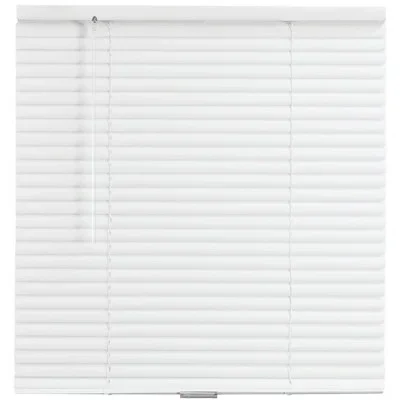 71×60 Inch White Cordless 1 Inch Aluminum Horizontal Blind