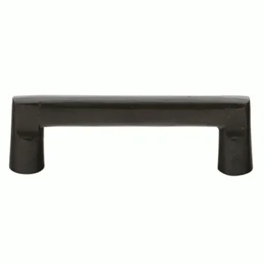 8 1/2 Inch (8 Inch c-c) Sandcast Bronze Rail Pull (Matte Black Finish)
