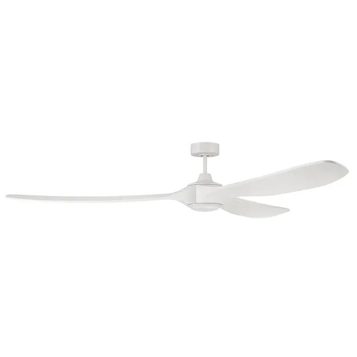 84″ Envy in White w/ White Blades