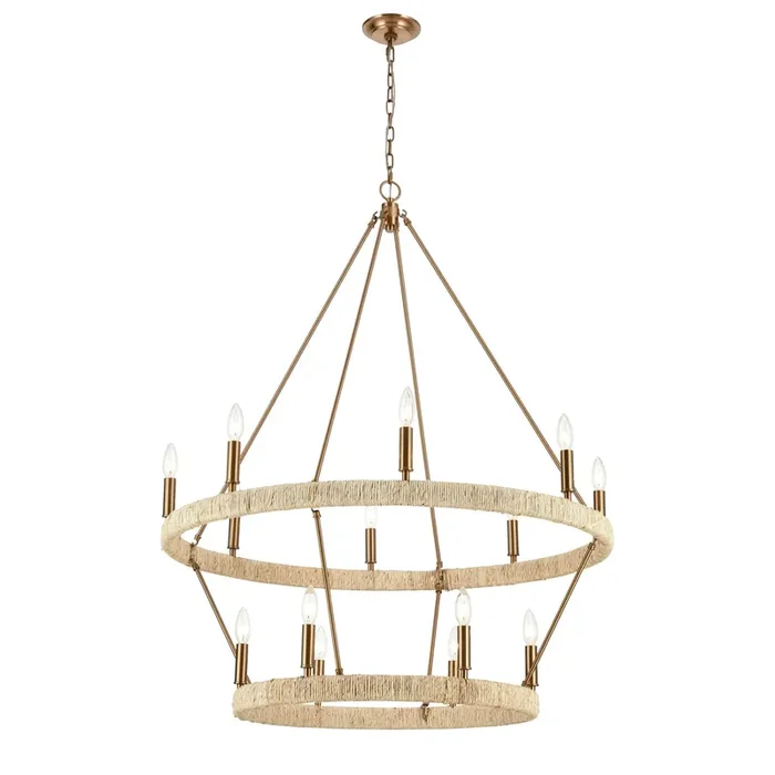 Abaca 36″ 14-Light Chandelier
