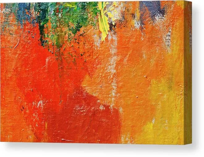 Abstract Painted Red Art Backgrounds #4 Canvas Print