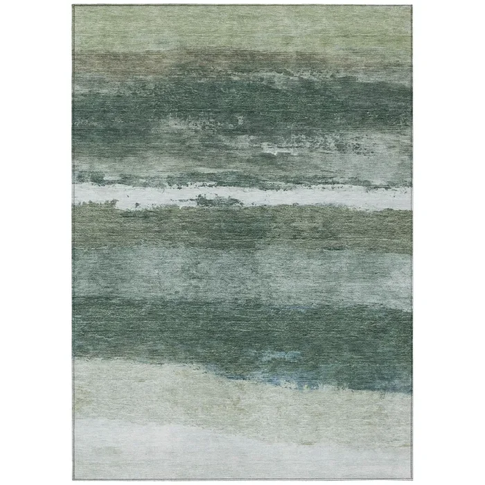 Addison Chantille ACN2169 Stripes Machine Made Transitional Aloe Rug