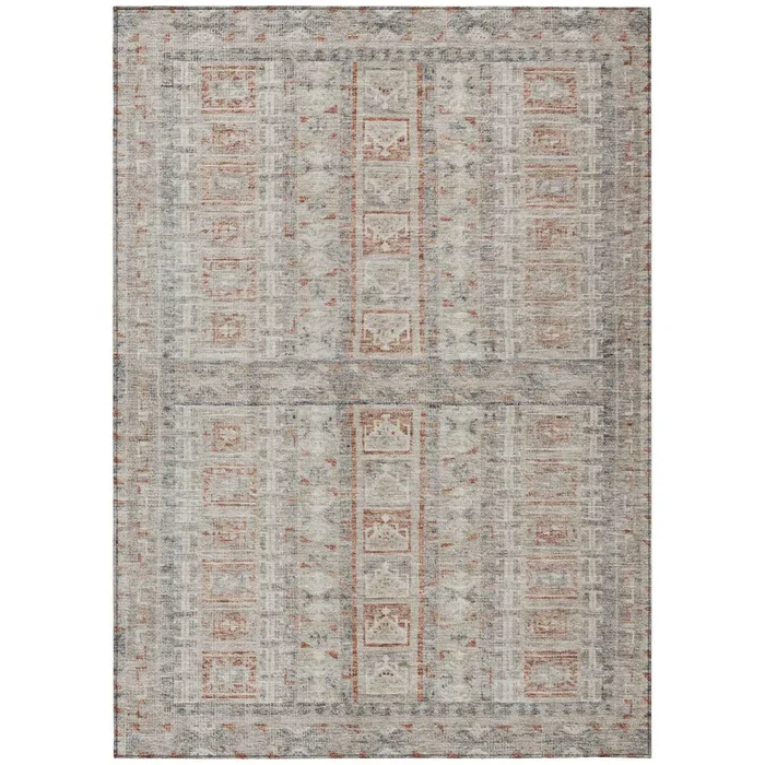 Addison Chantille ACN2173 Stripes Machine Made Transitional Beige Rug