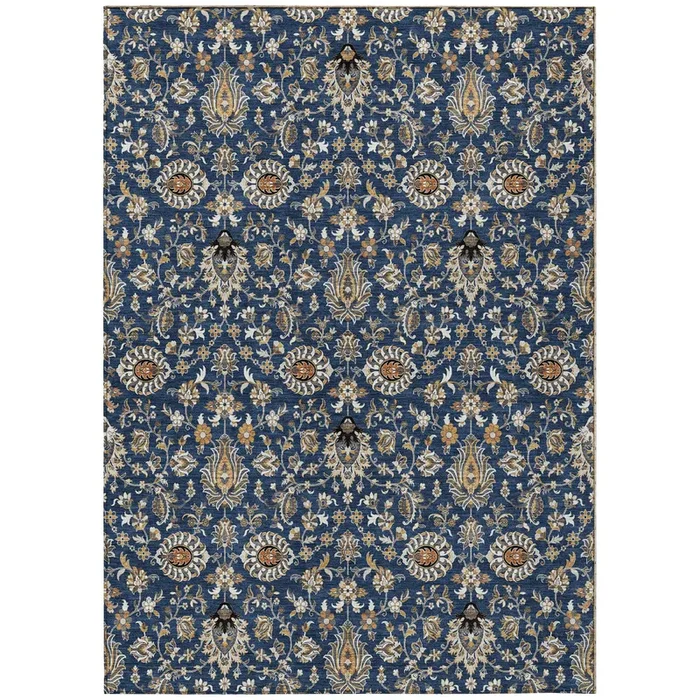 Addison Chantille ACN2192 Global Machine Made Traditional Navy Rug
