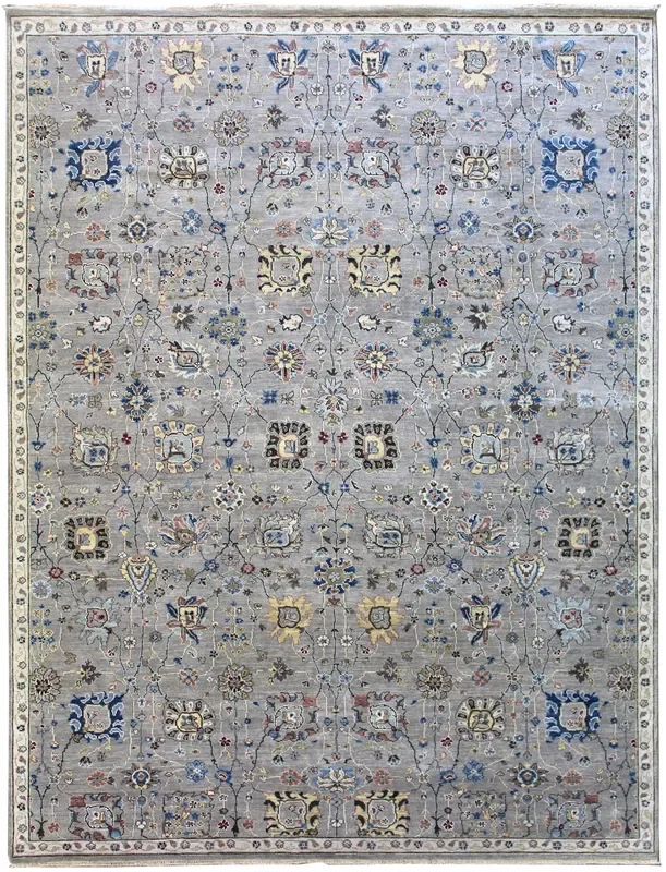 Agra Palmette Handwoven Transitional Rug, J62749