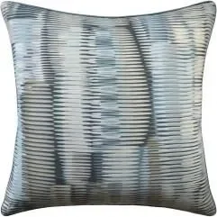 Alcantara 22″ Pillow Aqua Black