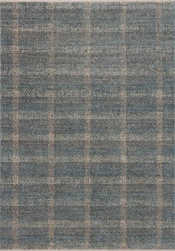 Angela Rose x Loloi Ember Emb-03 Blue/Beige Rug