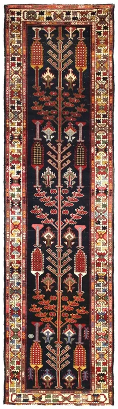 Antique Bakhtiari Handwoven Tribal Rug, J67495