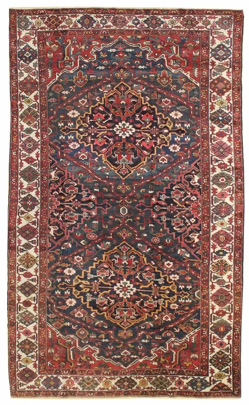 Antique Bakhtiari Handwoven Tribal Rug, JF6696