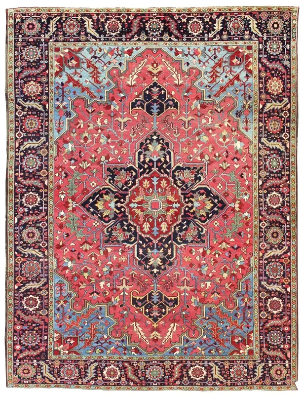 Antique Heriz Handwoven Tribal Rug, 66392