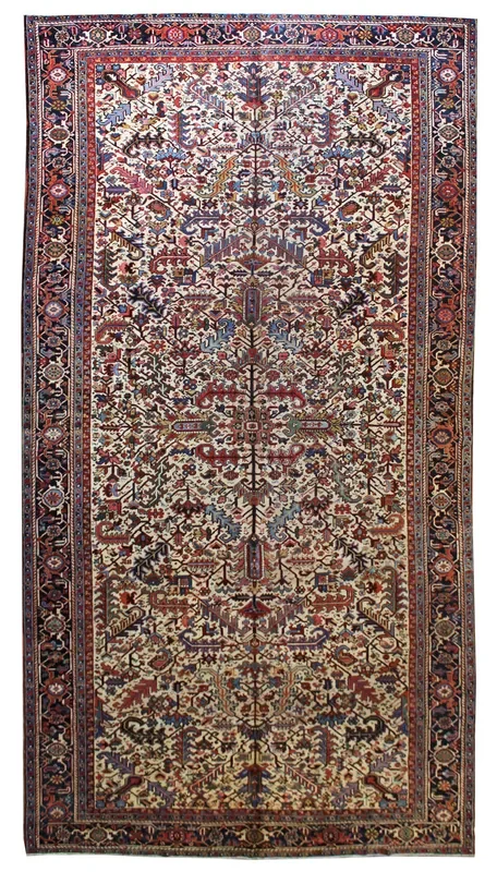 Antique Heriz Handwoven Tribal Rug, JF7905