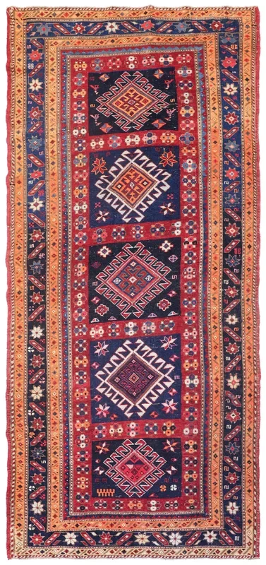 Antique Karabagh Handwoven Tribal Rug, J69192