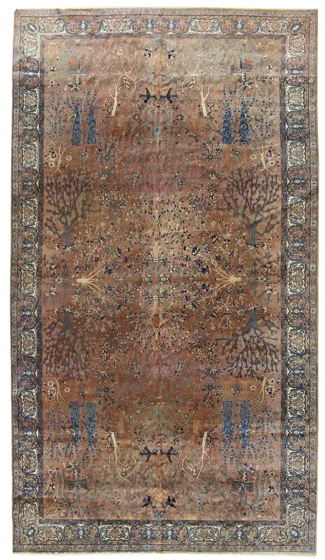 Antique Laristan Handwoven Traditional Rug, JF4932
