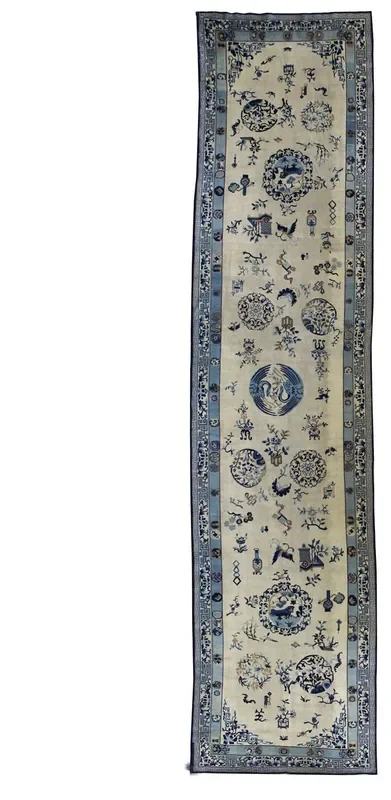 Antique Peking Handwoven Traditional Rug, J46439