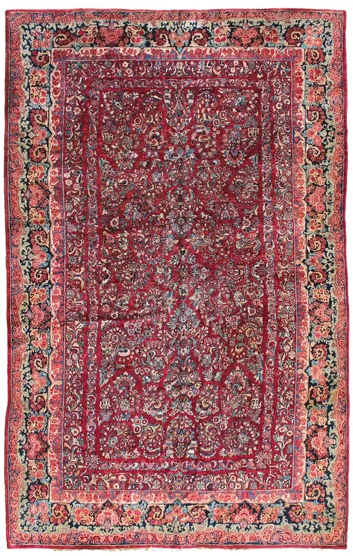 Antique Sarouk Handwoven Traditional Rug, JF2988