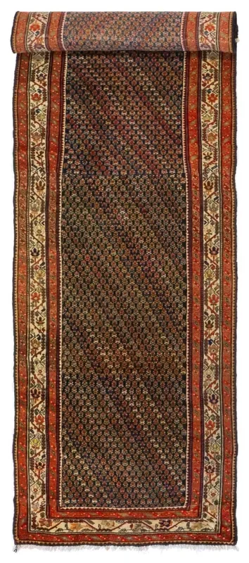 Antique Serriband Handwoven Tribal Rug, J78962
