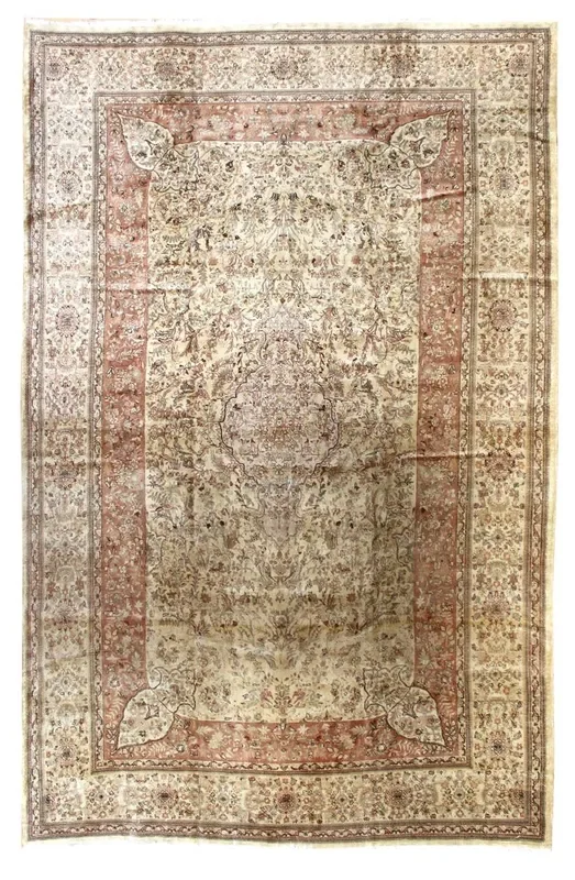 Antique Tabriz Handwoven Traditional Rug, JF4416