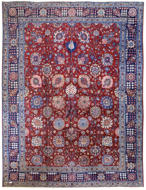 Antique Tabriz Handwoven Traditional Rug, JF8502
