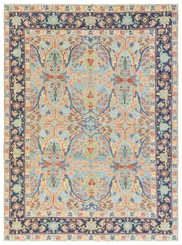 Arabesque Bijar Handwoven Tribal Rug, J74872