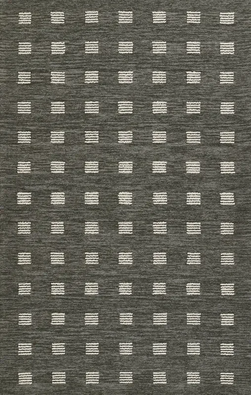 Archer Hand Tufted Grey Wool Area Rug