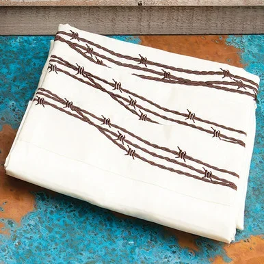 Barbwire Cream Sheet Set – Twin