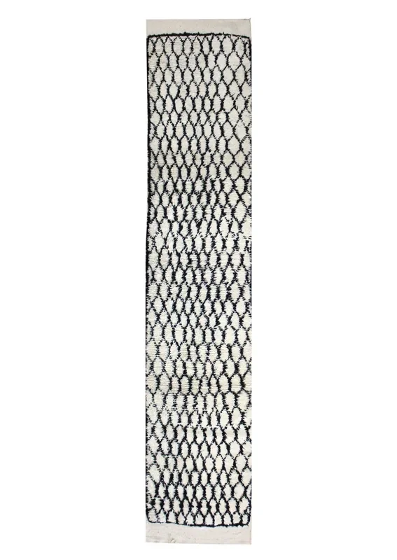 Beni Ouraine Handwoven Tribal Rug, J62432