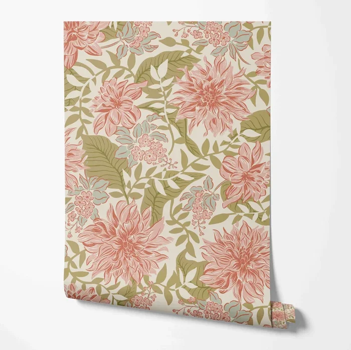 Blooming Dahlia Wallpaper