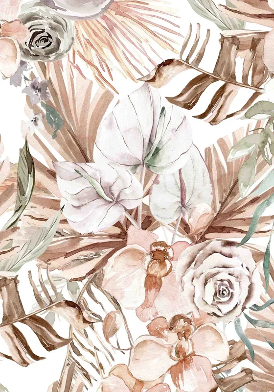 Bohemian Flower Wallpaper