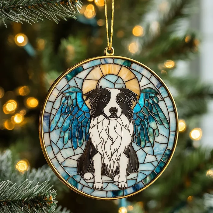 Border Collie Dream WN1510005CL Christmas Ornament