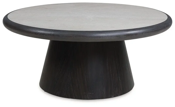 Bracken – Round Cocktail Table – French Black