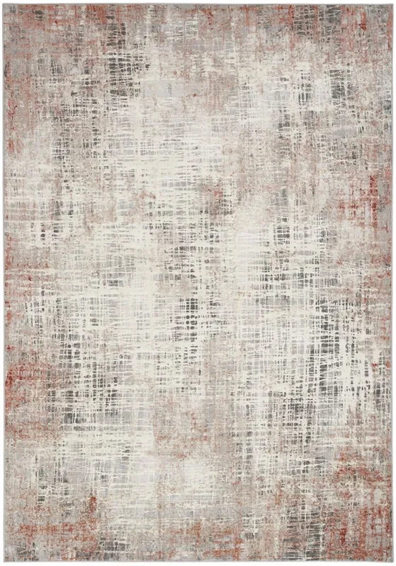 Calvin Klein Home Ck022 Infinity Ifn01 Rust Multicolor Rug