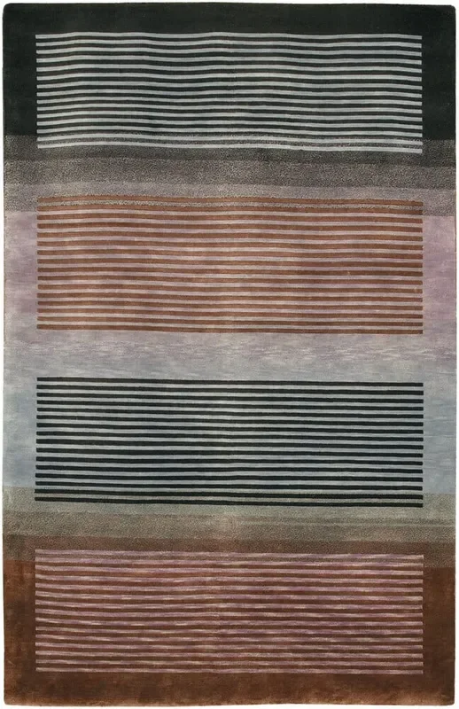 Chandra Aadi Aad1337 Black / Lavender / Grey / Purple Rugs