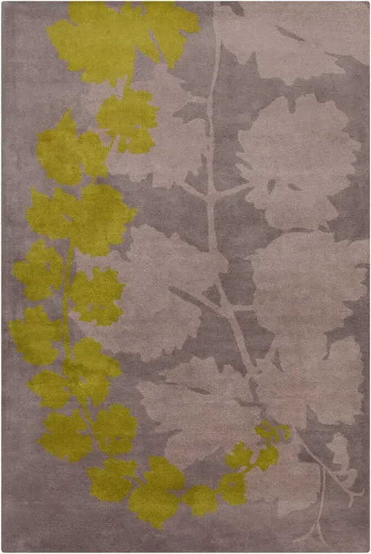 Chandra Allie Ste52023 Taupe / Green Rugs