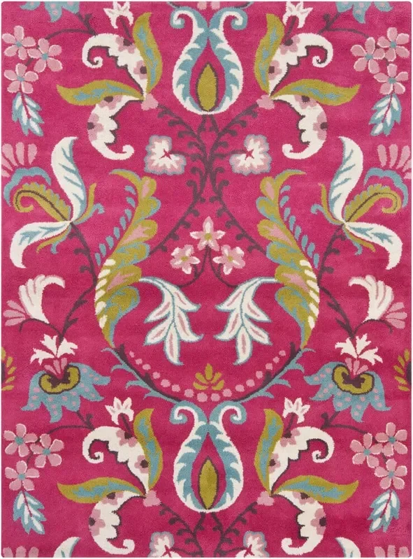 Chandra Bajrang Baj-8014 Dark Pink Rugs