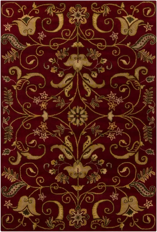 Chandra Basinghall Int-13493 Burgundy Rugs